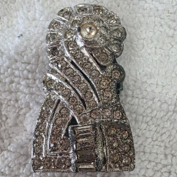 ART DECO FUR CLIP - Picture 1 of 3